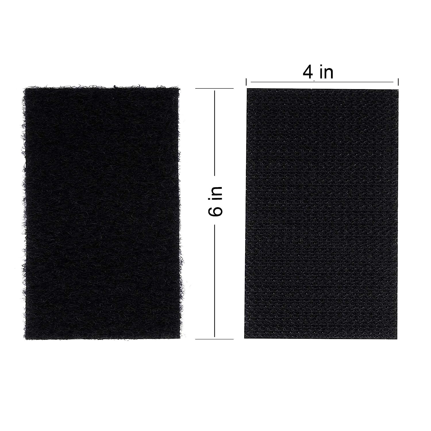 Melsan 1x4 inch Hook and Loop Strips with Adhesive - 15 Sets, Strong Back Adhesive Fasten Mounting Tape for Home or Office Use - Instead of Holes and Screws, Black - Image 5